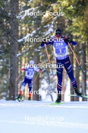 20.01.2024, Antholz, Italy (ITA): Quentin Fillon Maillet (FRA) - IBU World Cup Biathlon, mixed relay, Antholz (ITA). www.nordicfocus.com. © Manzoni/NordicFocus. Every downloaded picture is fee-liable.