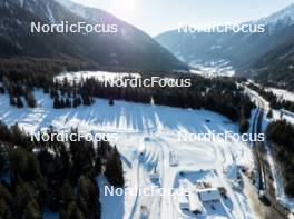 16.01.2024, Antholz, Italy (ITA): Event Feature: Overview over the venue with the track and the Huber Alm - IBU World Cup Biathlon, training, Antholz (ITA). www.nordicfocus.com. © Manzoni/NordicFocus. Every downloaded picture is fee-liable.