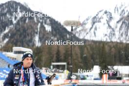 17.01.2024, Antholz, Italy (ITA): Cyril Burdet (FRA), coach Team France - IBU World Cup Biathlon, training, Antholz (ITA). www.nordicfocus.com. © Manzoni/NordicFocus. Every downloaded picture is fee-liable.