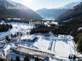 16.01.2024, Antholz, Italy (ITA): Event Feature: Overview over the venue with the stadium, the track - IBU World Cup Biathlon, training, Antholz (ITA). www.nordicfocus.com. © Manzoni/NordicFocus. Every downloaded picture is fee-liable.
