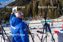 17.01.2024, Antholz, Italy (ITA): Finland Coach  - IBU World Cup Biathlon, training, Antholz (ITA). www.nordicfocus.com. © Thibaut/NordicFocus. Every downloaded picture is fee-liable.