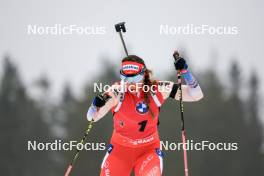 01.03.2024, Oslo, Norway (NOR): Lena Haecki-Gross (SUI) - IBU World Cup Biathlon, individual women, Oslo (NOR). www.nordicfocus.com. © Manzoni/NordicFocus. Every downloaded picture is fee-liable.