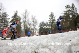 01.03.2024, Oslo, Norway (NOR): Vanessa Voigt (GER), Julia Simon (FRA), (l-r) - IBU World Cup Biathlon, individual women, Oslo (NOR). www.nordicfocus.com. © Manzoni/NordicFocus. Every downloaded picture is fee-liable.