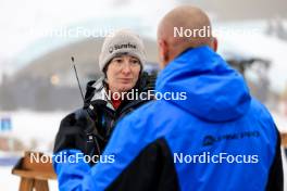 01.03.2024, Oslo, Norway (NOR): Sandra Flunger (AUT) coach Team Switzerland - IBU World Cup Biathlon, individual women, Oslo (NOR). www.nordicfocus.com. © Manzoni/NordicFocus. Every downloaded picture is fee-liable.