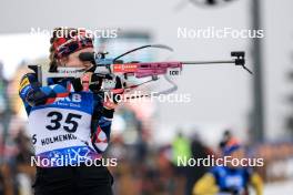 01.03.2024, Oslo, Norway (NOR): Emilie Aagheim Kalkenberg (NOR) - IBU World Cup Biathlon, individual women, Oslo (NOR). www.nordicfocus.com. © Manzoni/NordicFocus. Every downloaded picture is fee-liable.