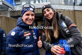 01.03.2024, Oslo, Norway (NOR): Julia Simon (FRA), Lisa Vittozzi (ITA), (l-r) - IBU World Cup Biathlon, individual women, Oslo (NOR). www.nordicfocus.com. © Manzoni/NordicFocus. Every downloaded picture is fee-liable.