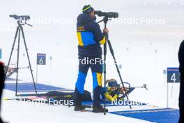 29.02.2024, Oslo, Norway (NOR): Mona Brorsson (SWE), (l-r) - IBU World Cup Biathlon, individual women, Oslo (NOR). www.nordicfocus.com. © Manzoni/NordicFocus. Every downloaded picture is fee-liable.