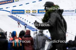 02.03.2024, Oslo, Norway (NOR): Benedikt Doll (GER), Tarjei Boe (NOR), (l-r) - IBU World Cup Biathlon, mass men, Oslo (NOR). www.nordicfocus.com. © Manzoni/NordicFocus. Every downloaded picture is fee-liable.