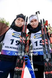 02.03.2024, Oslo, Norway (NOR): Fabien Claude (FRA), Emilien Jacquelin (FRA), (l-r) - IBU World Cup Biathlon, mass men, Oslo (NOR). www.nordicfocus.com. © Manzoni/NordicFocus. Every downloaded picture is fee-liable.