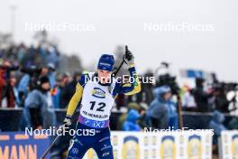 02.03.2024, Oslo, Norway (NOR): Sebastian Samuelsson (SWE) - IBU World Cup Biathlon, mass men, Oslo (NOR). www.nordicfocus.com. © Manzoni/NordicFocus. Every downloaded picture is fee-liable.