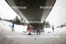 02.03.2024, Oslo, Norway (NOR): Marketa Davidova (CZE), Amy Baserga (SUI), Lisa Vittozzi (ITA), (l-r) - IBU World Cup Biathlon, mass women, Oslo (NOR). www.nordicfocus.com. © Manzoni/NordicFocus. Every downloaded picture is fee-liable.