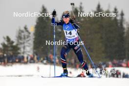 02.03.2024, Oslo, Norway (NOR): Sophie Chauveau (FRA) - IBU World Cup Biathlon, mass women, Oslo (NOR). www.nordicfocus.com. © Manzoni/NordicFocus. Every downloaded picture is fee-liable.