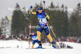 02.03.2024, Oslo, Norway (NOR): Mona Brorsson (SWE) - IBU World Cup Biathlon, mass women, Oslo (NOR). www.nordicfocus.com. © Manzoni/NordicFocus. Every downloaded picture is fee-liable.