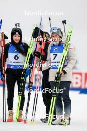02.03.2024, Oslo, Norway (NOR): Lou Jeanmonnot (FRA), Lena Haecki-Gross (SUI), (l-r) - IBU World Cup Biathlon, mass women, Oslo (NOR). www.nordicfocus.com. © Manzoni/NordicFocus. Every downloaded picture is fee-liable.