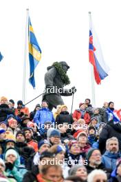 02.03.2024, Oslo, Norway (NOR): Event Feature: Fans on the grandstand - IBU World Cup Biathlon, mass women, Oslo (NOR). www.nordicfocus.com. © Manzoni/NordicFocus. Every downloaded picture is fee-liable.