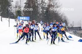 02.03.2024, Oslo, Norway (NOR): Julia Simon (FRA), Justine Braisaz-Bouchet (FRA), (l-r) - IBU World Cup Biathlon, mass women, Oslo (NOR). www.nordicfocus.com. © Manzoni/NordicFocus. Every downloaded picture is fee-liable.