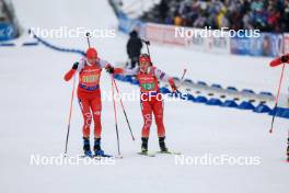 03.03.2024, Oslo, Norway (NOR): Patryk Bryn (POL), Anna Maka (POL), (l-r) - IBU World Cup Biathlon, mixed relay, Oslo (NOR). www.nordicfocus.com. © Manzoni/NordicFocus. Every downloaded picture is fee-liable.