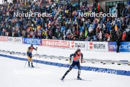03.03.2024, Oslo, Norway (NOR): Elvira Oeberg (SWE), Lisa Vittozzi (ITA), (l-r) - IBU World Cup Biathlon, mixed relay, Oslo (NOR). www.nordicfocus.com. © Manzoni/NordicFocus. Every downloaded picture is fee-liable.