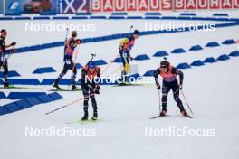 03.03.2024, Oslo, Norway (NOR): Lukas Hofer (ITA), Tommaso Giacomel (ITA), (l-r) - IBU World Cup Biathlon, mixed relay, Oslo (NOR). www.nordicfocus.com. © Manzoni/NordicFocus. Every downloaded picture is fee-liable.