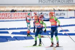03.03.2024, Oslo, Norway (NOR): Jakov Fak (SLO), Miha Dovzan (SLO), (l-r) - IBU World Cup Biathlon, mixed relay, Oslo (NOR). www.nordicfocus.com. © Manzoni/NordicFocus. Every downloaded picture is fee-liable.