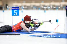 03.03.2024, Oslo, Norway (NOR): Jeremy Finello (SUI) - IBU World Cup Biathlon, mixed relay, Oslo (NOR). www.nordicfocus.com. © Manzoni/NordicFocus. Every downloaded picture is fee-liable.