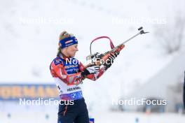 03.03.2024, Oslo, Norway (NOR): Anna Gandler (AUT) - IBU World Cup Biathlon, single mixed relay, Oslo (NOR). www.nordicfocus.com. © Manzoni/NordicFocus. Every downloaded picture is fee-liable.