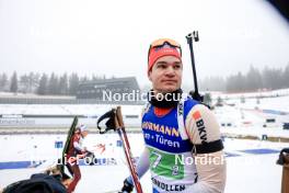 03.03.2024, Oslo, Norway (NOR): Niklas Hartweg (SUI) - IBU World Cup Biathlon, single mixed relay, Oslo (NOR). www.nordicfocus.com. © Manzoni/NordicFocus. Every downloaded picture is fee-liable.