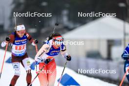 03.03.2024, Oslo, Norway (NOR): Lena Haecki Gross (SUI) - IBU World Cup Biathlon, single mixed relay, Oslo (NOR). www.nordicfocus.com. © Manzoni/NordicFocus. Every downloaded picture is fee-liable.