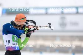 03.03.2024, Oslo, Norway (NOR): Anton Vidmar (SLO) - IBU World Cup Biathlon, single mixed relay, Oslo (NOR). www.nordicfocus.com. © Manzoni/NordicFocus. Every downloaded picture is fee-liable.