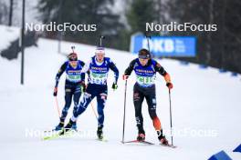 03.03.2024, Oslo, Norway (NOR): Otto Invenius (FIN), Justus Strelow (GER), (l-r) - IBU World Cup Biathlon, single mixed relay, Oslo (NOR). www.nordicfocus.com. © Manzoni/NordicFocus. Every downloaded picture is fee-liable.