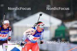 03.03.2024, Oslo, Norway (NOR): Lena Haecki Gross (SUI) - IBU World Cup Biathlon, single mixed relay, Oslo (NOR). www.nordicfocus.com. © Manzoni/NordicFocus. Every downloaded picture is fee-liable.
