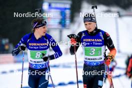 03.03.2024, Oslo, Norway (NOR): Campbell Wright (USA), Justus Strelow (GER), (l-r) - IBU World Cup Biathlon, single mixed relay, Oslo (NOR). www.nordicfocus.com. © Manzoni/NordicFocus. Every downloaded picture is fee-liable.