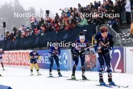 03.03.2024, Oslo, Norway (NOR): Deedra Irwin (USA), Julia Simon (FRA), (l-r) - IBU World Cup Biathlon, single mixed relay, Oslo (NOR). www.nordicfocus.com. © Manzoni/NordicFocus. Every downloaded picture is fee-liable.