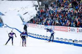 03.03.2024, Oslo, Norway (NOR): Lou Jeanmonnot (FRA), Emilien Jacquelin (FRA), (l-r) - IBU World Cup Biathlon, single mixed relay, Oslo (NOR). www.nordicfocus.com. © Manzoni/NordicFocus. Every downloaded picture is fee-liable.