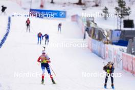 28.02.2024, Oslo, Norway (NOR): Marketa Davidova (CZE), Lisa Vittozzi (ITA), (l-r) - IBU World Cup Biathlon, training, Oslo (NOR). www.nordicfocus.com. © Manzoni/NordicFocus. Every downloaded picture is fee-liable.