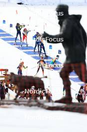 28.02.2024, Oslo, Norway (NOR): Lisa Vittozzi (ITA), Aita Gasparin (SUI), Deedra Irwin (USA), Tara Geraghty-Moats (USA), (l-r) - IBU World Cup Biathlon, training, Oslo (NOR). www.nordicfocus.com. © Manzoni/NordicFocus. Every downloaded picture is fee-liable.