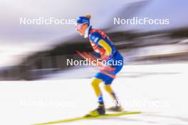 28.02.2024, Oslo, Norway (NOR): Emma Hoeglund (SWE), Team Sweden - IBU World Cup Biathlon, training, Oslo (NOR). www.nordicfocus.com. © Manzoni/NordicFocus. Every downloaded picture is fee-liable.