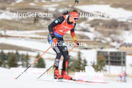 10.03.2024, Soldier Hollow, United States of America (USA): Benedikt Doll (GER) - IBU World Cup Biathlon, pursuit men, Soldier Hollow (USA). www.nordicfocus.com. © Manzoni/NordicFocus. Every downloaded picture is fee-liable.