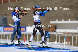 10.03.2024, Soldier Hollow, United States of America (USA): Deedra Irwin (USA), Regina Ermits (EST), (l-r) - IBU World Cup Biathlon, pursuit women, Soldier Hollow (USA). www.nordicfocus.com. © Manzoni/NordicFocus. Every downloaded picture is fee-liable.