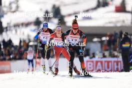 10.03.2024, Soldier Hollow, United States of America (USA): Regina Ermits (EST), Emma Lunder (CAN), Selina Grotian (GER), (l-r) - IBU World Cup Biathlon, pursuit women, Soldier Hollow (USA). www.nordicfocus.com. © Manzoni/NordicFocus. Every downloaded picture is fee-liable.
