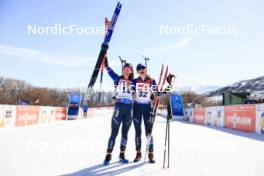 10.03.2024, Soldier Hollow, United States of America (USA): Deedra Irwin (USA), Margie Freed (USA), (l-r) - IBU World Cup Biathlon, pursuit women, Soldier Hollow (USA). www.nordicfocus.com. © Manzoni/NordicFocus. Every downloaded picture is fee-liable.