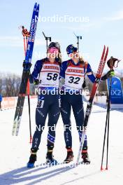 10.03.2024, Soldier Hollow, United States of America (USA): Deedra Irwin (USA), Margie Freed (USA), (l-r) - IBU World Cup Biathlon, pursuit women, Soldier Hollow (USA). www.nordicfocus.com. © Manzoni/NordicFocus. Every downloaded picture is fee-liable.