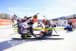 10.03.2024, Soldier Hollow, United States of America (USA): Selina Grotian (GER), Vanessa Voigt (GER), (l-r) - IBU World Cup Biathlon, pursuit women, Soldier Hollow (USA). www.nordicfocus.com. © Manzoni/NordicFocus. Every downloaded picture is fee-liable.