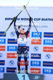 10.03.2024, Soldier Hollow, United States of America (USA): Lou Jeanmonnot (FRA) - IBU World Cup Biathlon, pursuit women, Soldier Hollow (USA). www.nordicfocus.com. © Manzoni/NordicFocus. Every downloaded picture is fee-liable.