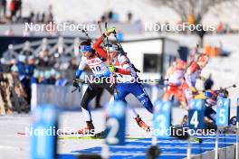 10.03.2024, Soldier Hollow, United States of America (USA): Tuuli Tomingas (EST), Marketa Davidova (CZE), (l-r) - IBU World Cup Biathlon, pursuit women, Soldier Hollow (USA). www.nordicfocus.com. © Manzoni/NordicFocus. Every downloaded picture is fee-liable.