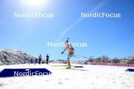 09.03.2024, Soldier Hollow, United States of America (USA): Lora Hristova (BUL) - IBU World Cup Biathlon, relay women, Soldier Hollow (USA). www.nordicfocus.com. © Manzoni/NordicFocus. Every downloaded picture is fee-liable.