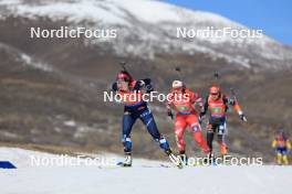 09.03.2024, Soldier Hollow, United States of America (USA): Ida Lien (NOR), Lea Rothschopf (AUT), Selina Grotian (GER), (l-r) - IBU World Cup Biathlon, relay women, Soldier Hollow (USA). www.nordicfocus.com. © Manzoni/NordicFocus. Every downloaded picture is fee-liable.