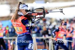 09.03.2024, Soldier Hollow, United States of America (USA): Jeanne Richard (FRA) - IBU World Cup Biathlon, relay women, Soldier Hollow (USA). www.nordicfocus.com. © Manzoni/NordicFocus. Every downloaded picture is fee-liable.