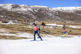 09.03.2024, Soldier Hollow, United States of America (USA): Samuela Comola (ITA), Anna Magnusson (SWE), (l-r) - IBU World Cup Biathlon, relay women, Soldier Hollow (USA). www.nordicfocus.com. © Manzoni/NordicFocus. Every downloaded picture is fee-liable.