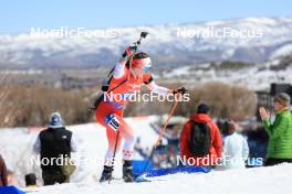 09.03.2024, Soldier Hollow, United States of America (USA): Nadia Moser (CAN) - IBU World Cup Biathlon, relay women, Soldier Hollow (USA). www.nordicfocus.com. © Manzoni/NordicFocus. Every downloaded picture is fee-liable.